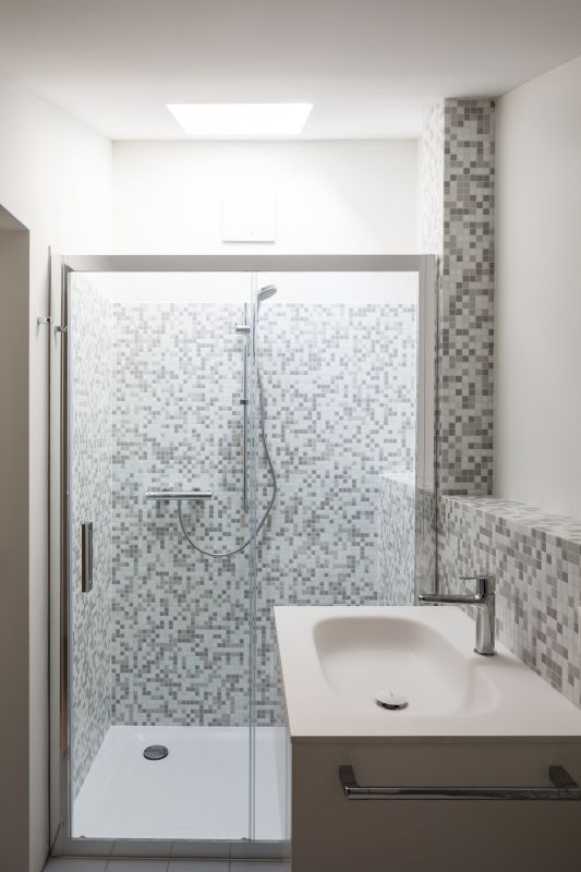 Elegant Shower with Tile Work